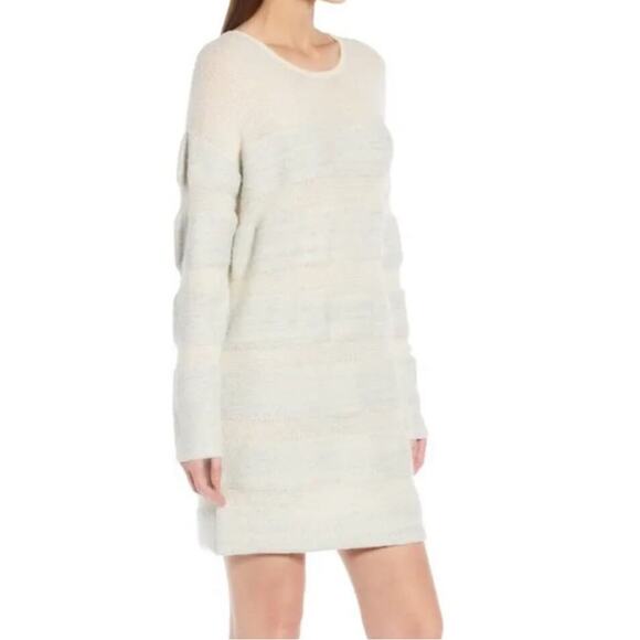 Something Navy Metallic Stripe Sweater Dress - Picture 15 of 15